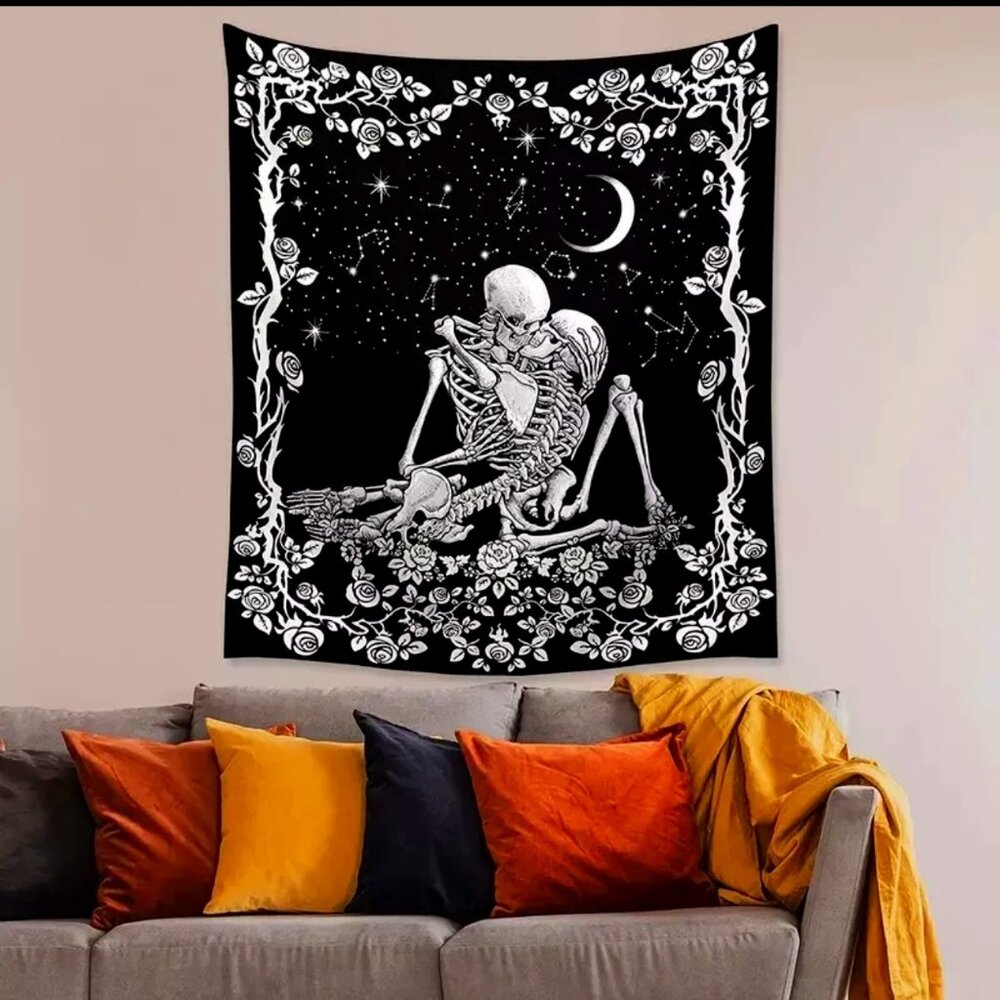 The Lovers Tarot Tapestry - Wall Hanging Kit Included - NWT
